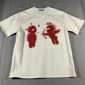 Elfric Eden Shirt Mens Medium White Cupid Angel Graphic Tee College Graduation